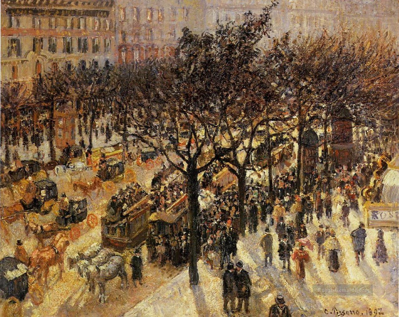 boulevard des italiens Nachmittag 1897 Camille Pissarro Ölgemälde